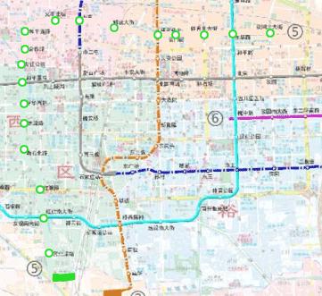 地铁5号线最新线路图，城市新动脉连接线