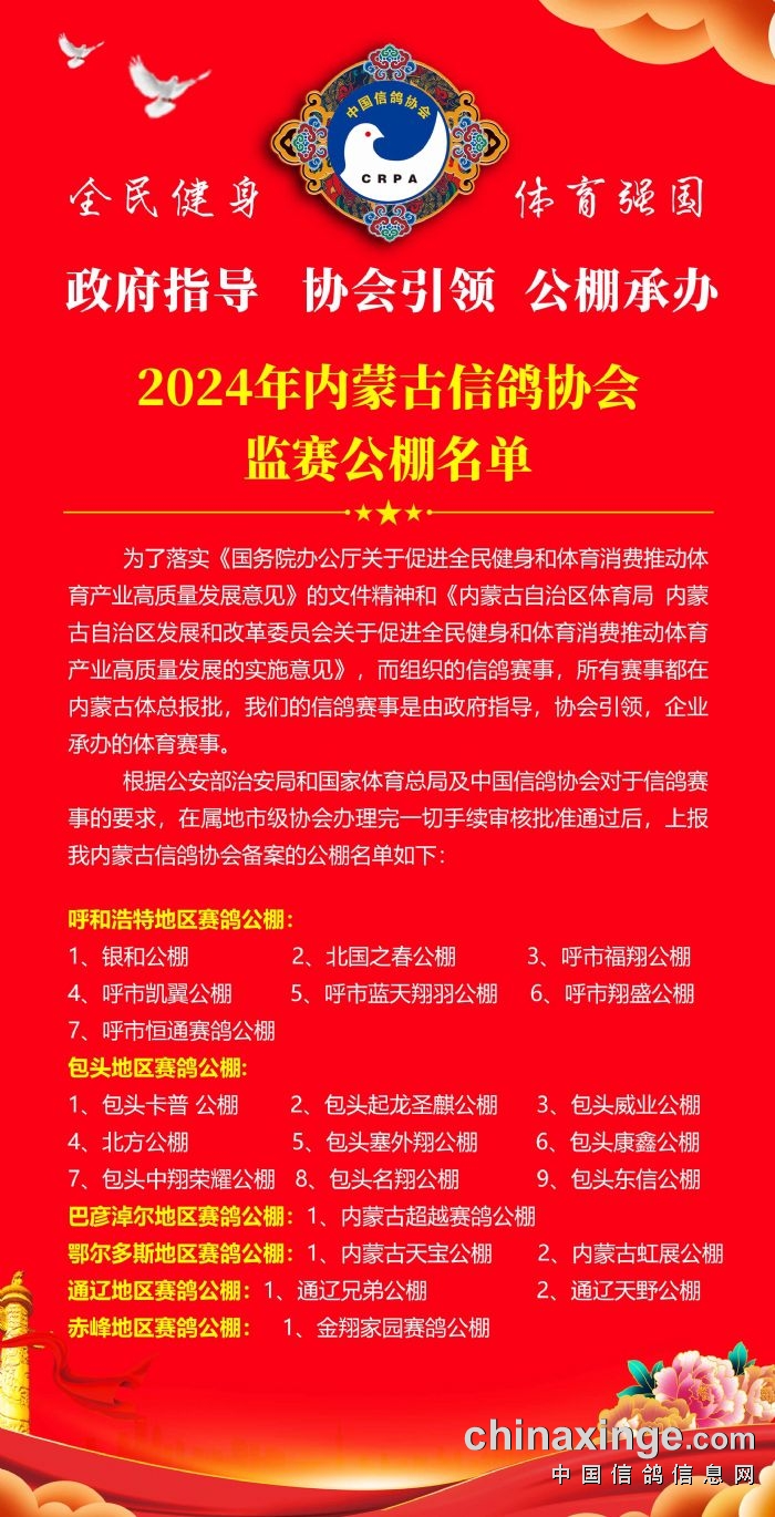 通辽信鸽协会最新公告发布，关于信鸽活动的最新动态通知