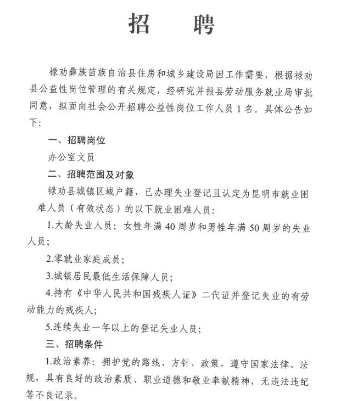 盐源县住房和城乡建设局最新招聘信息揭晓